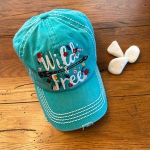 Wild & Free Distressed Ball Hat